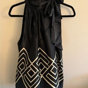 Elegant Black and White Women's Top